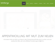 Tablet Screenshot of bitforge.ch